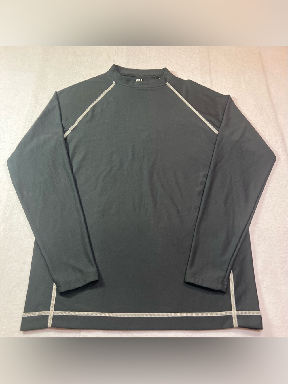 FootJoy Mens ProDry Performance Thermal Base Layer Mock Golf Shirt Black Medium